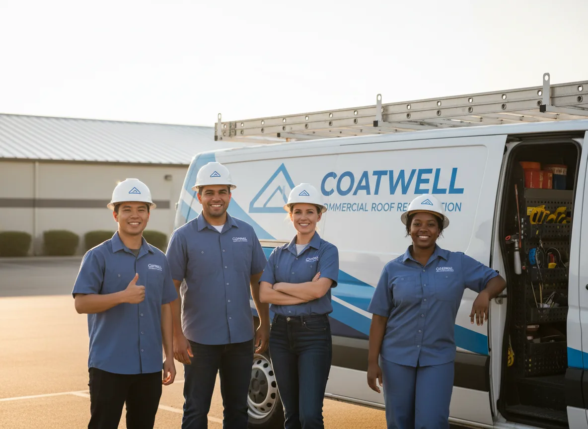 Commercial roof coating company in Lewis, KS