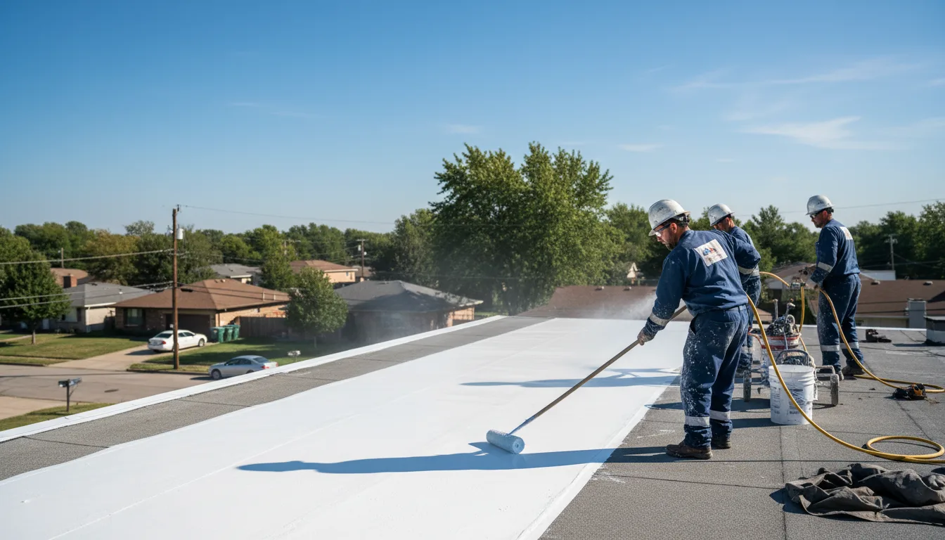 Commercial roof coating in Lewis, KS near me